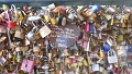 Les cadenas des amoureux sur le Pont des Arts